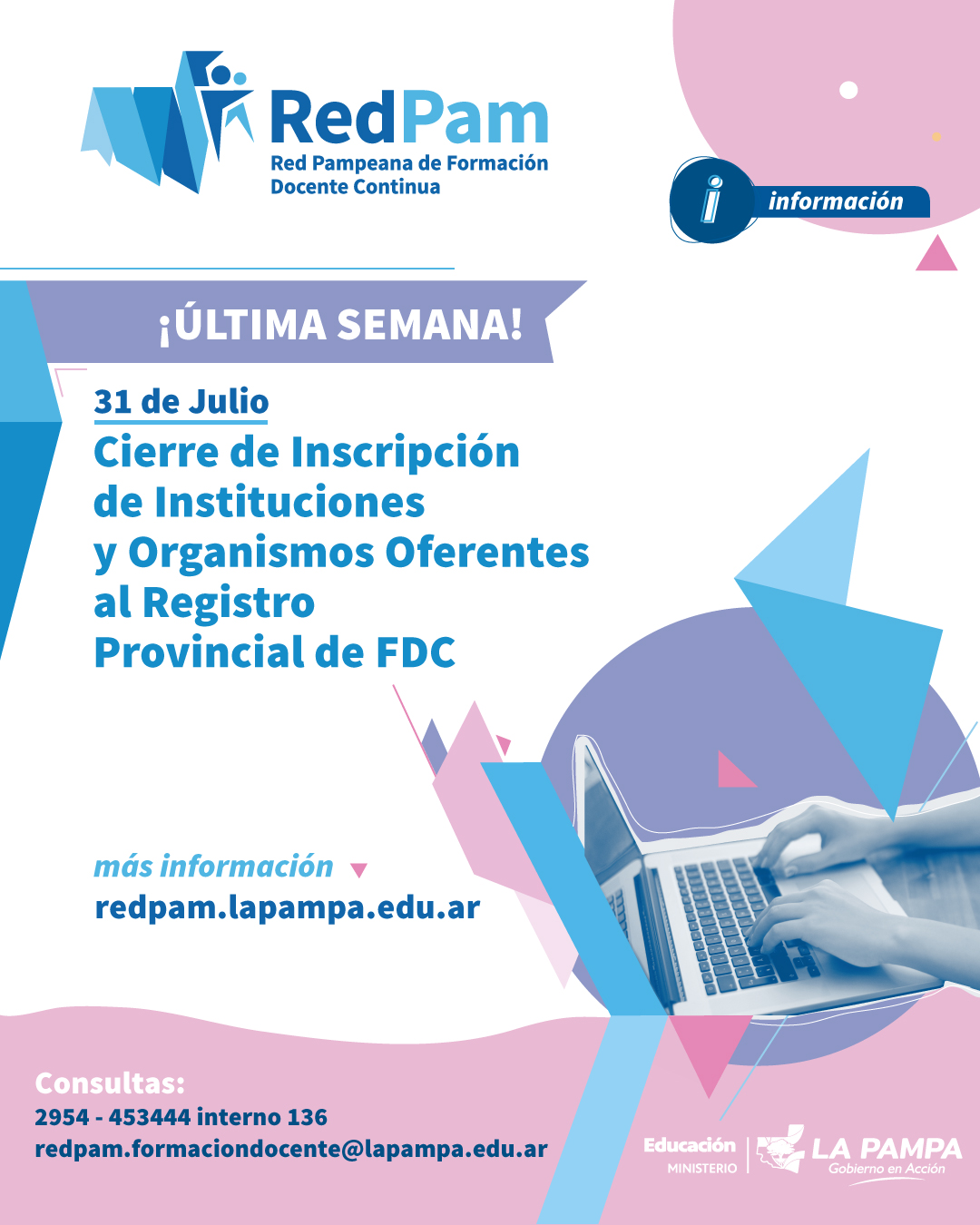 REDPAM FLYER REDES Incripción de oferentes ultima semana 1